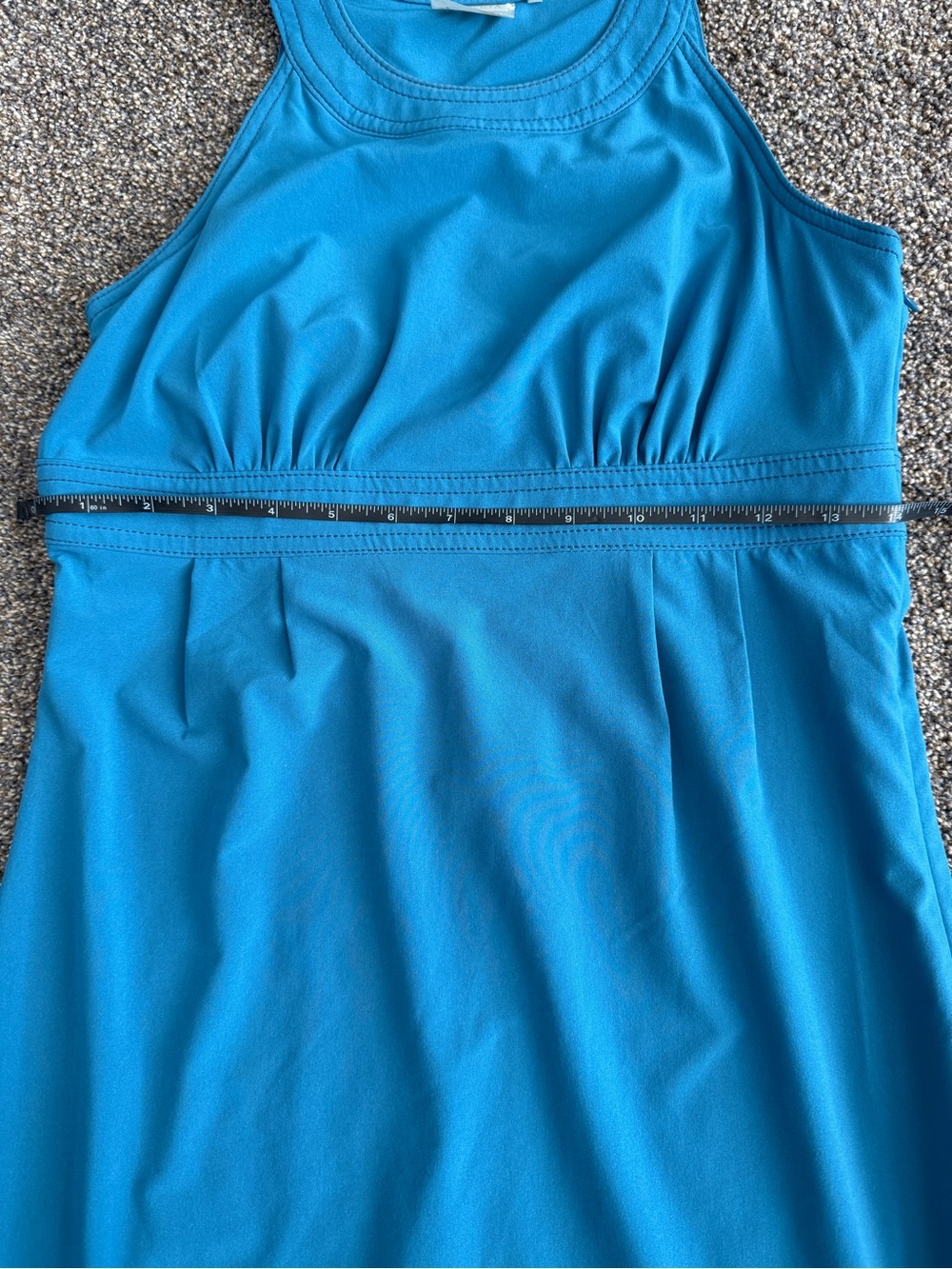 Athleta Teal Sleeveless Performance Dress Lightweight Everyday Dress - Picture 4 of 8